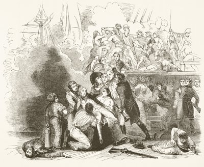 La morte di Lord Nelson nella battaglia di Trafalgar, da 